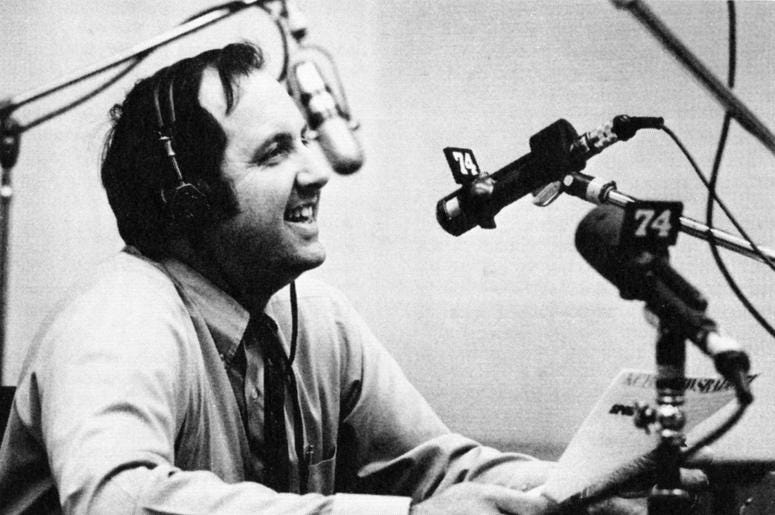 KCBS Radio Morning Anchor Dave McElhatton in 1976 KCBS Radio Morning Anchor Dave McElhatton